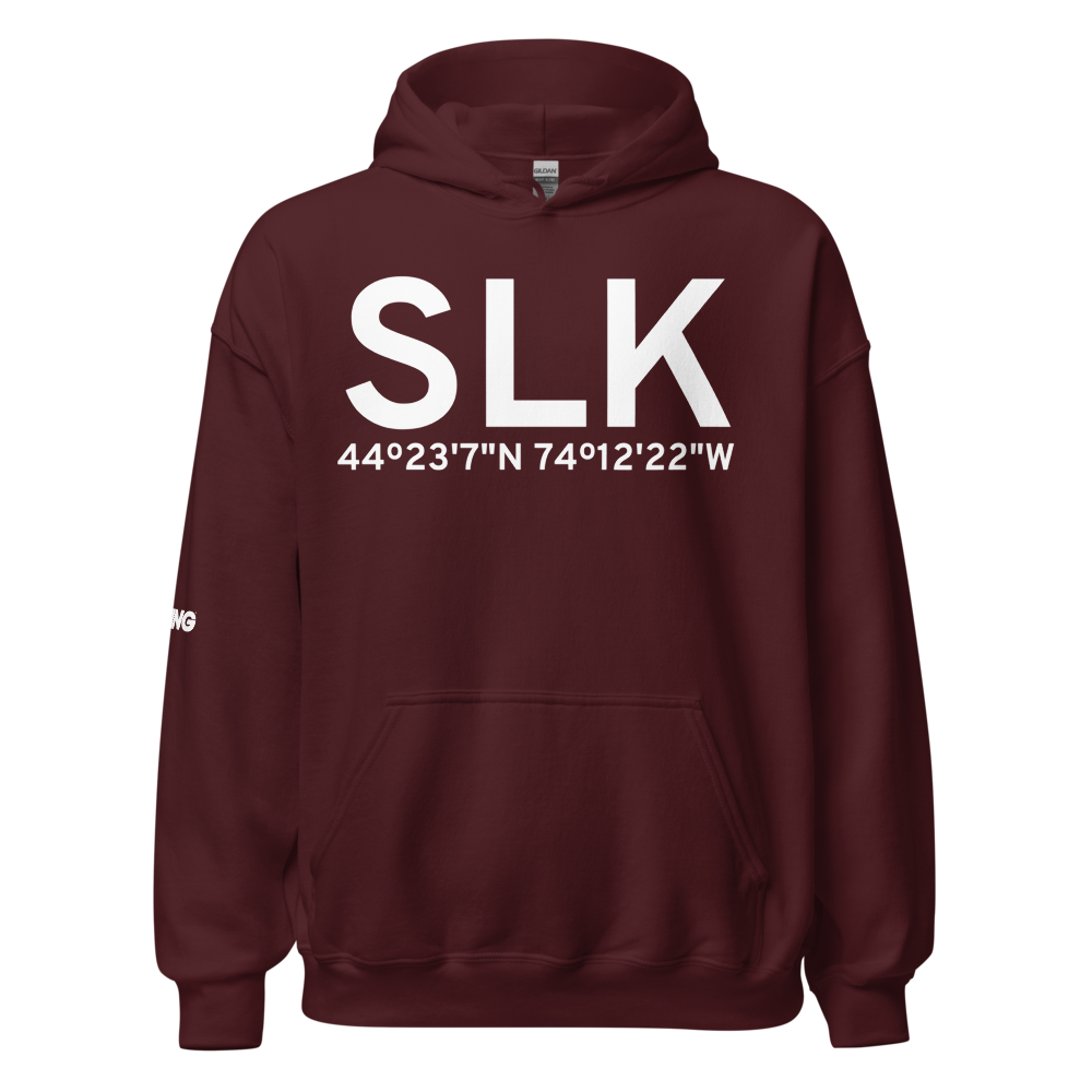 Saranac Lake (KSLK) Airport Hoodie Sweatshirt 