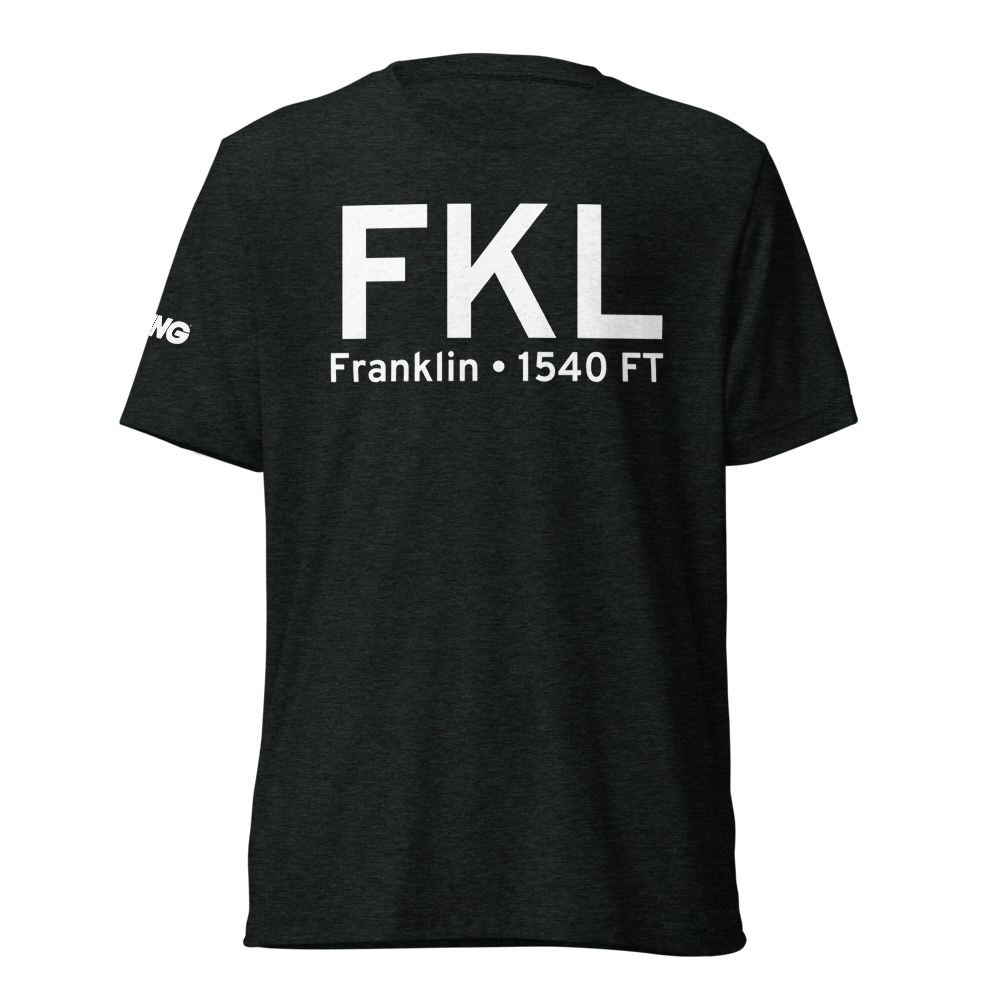 Franklin (KFKL) Airport Tri-blend T-Shirt 