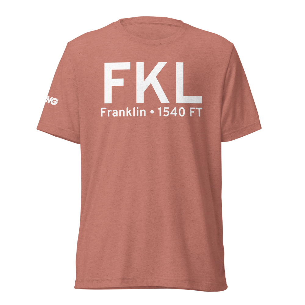 Franklin (KFKL) Airport Tri-blend T-Shirt 