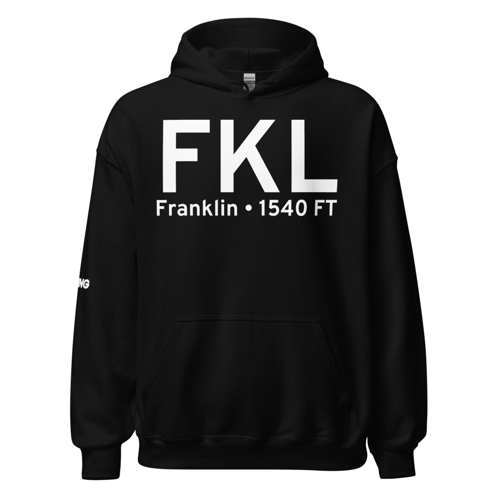 Franklin (KFKL) Airport Hoodie Sweatshirt 