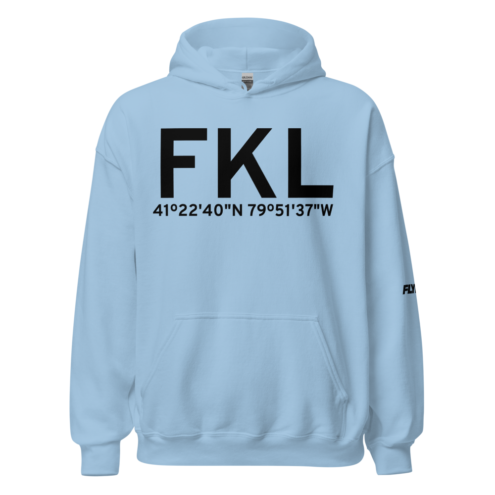 Franklin (KFKL) Airport Hoodie Sweatshirt 
