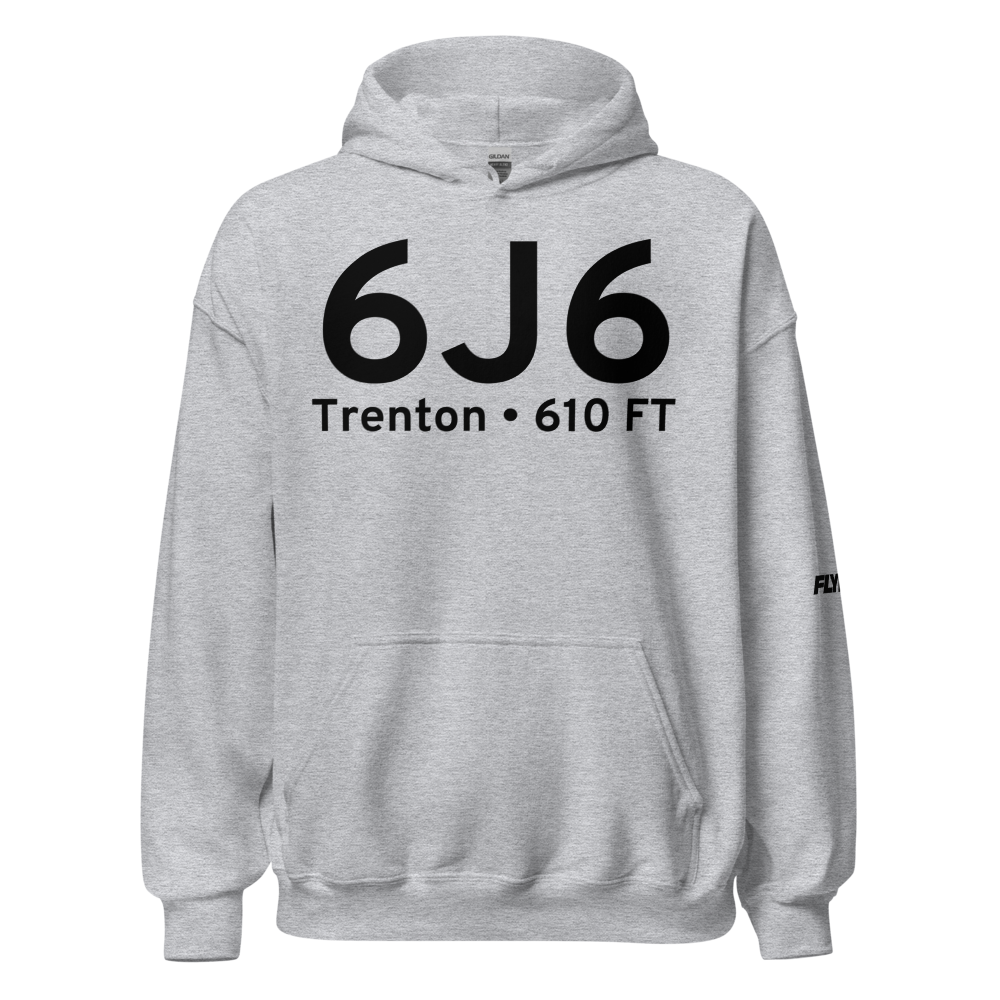 Trenton (6J6) Airport Hoodie Sweatshirt 