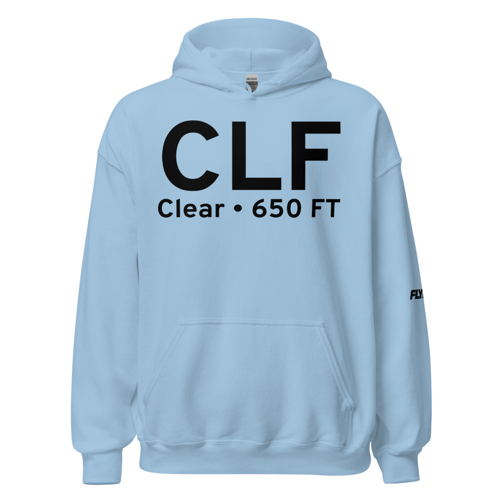 Clear (CLF) Airport Hoodie Sweatshirt 