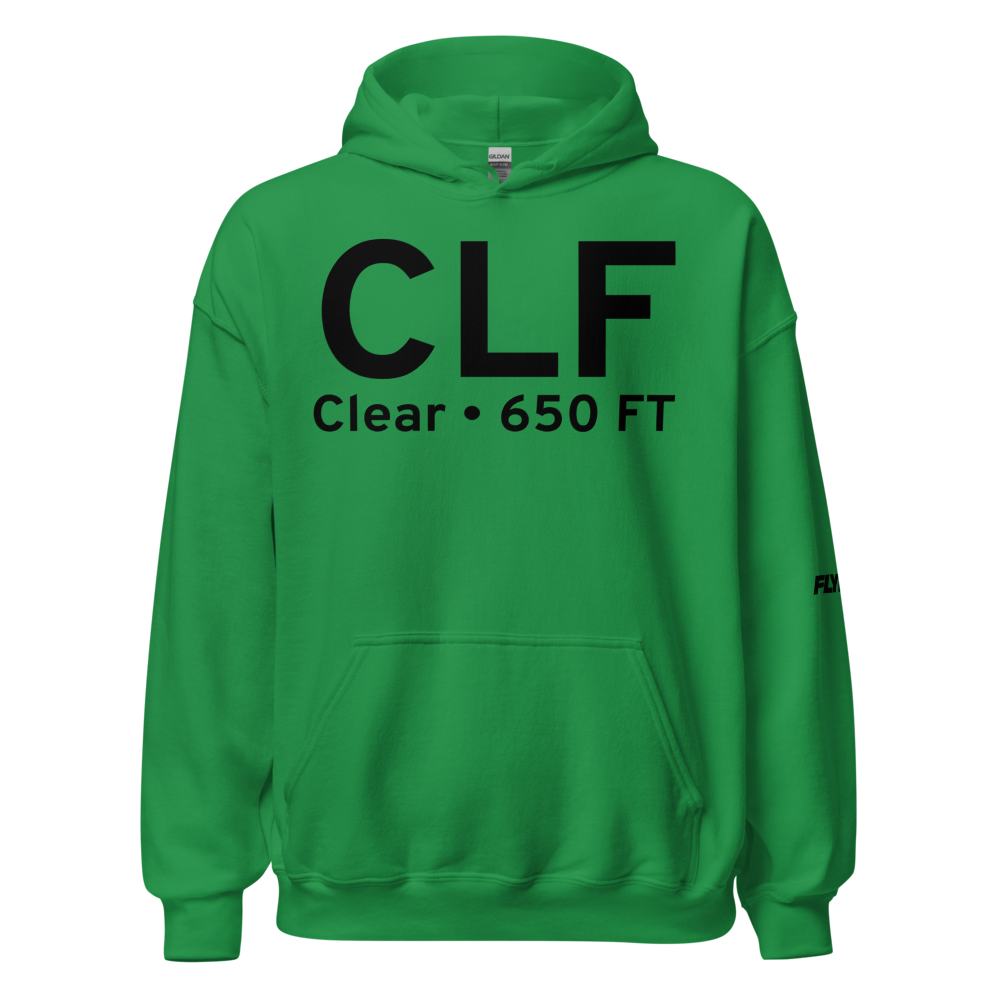 Clear (CLF) Airport Hoodie Sweatshirt 