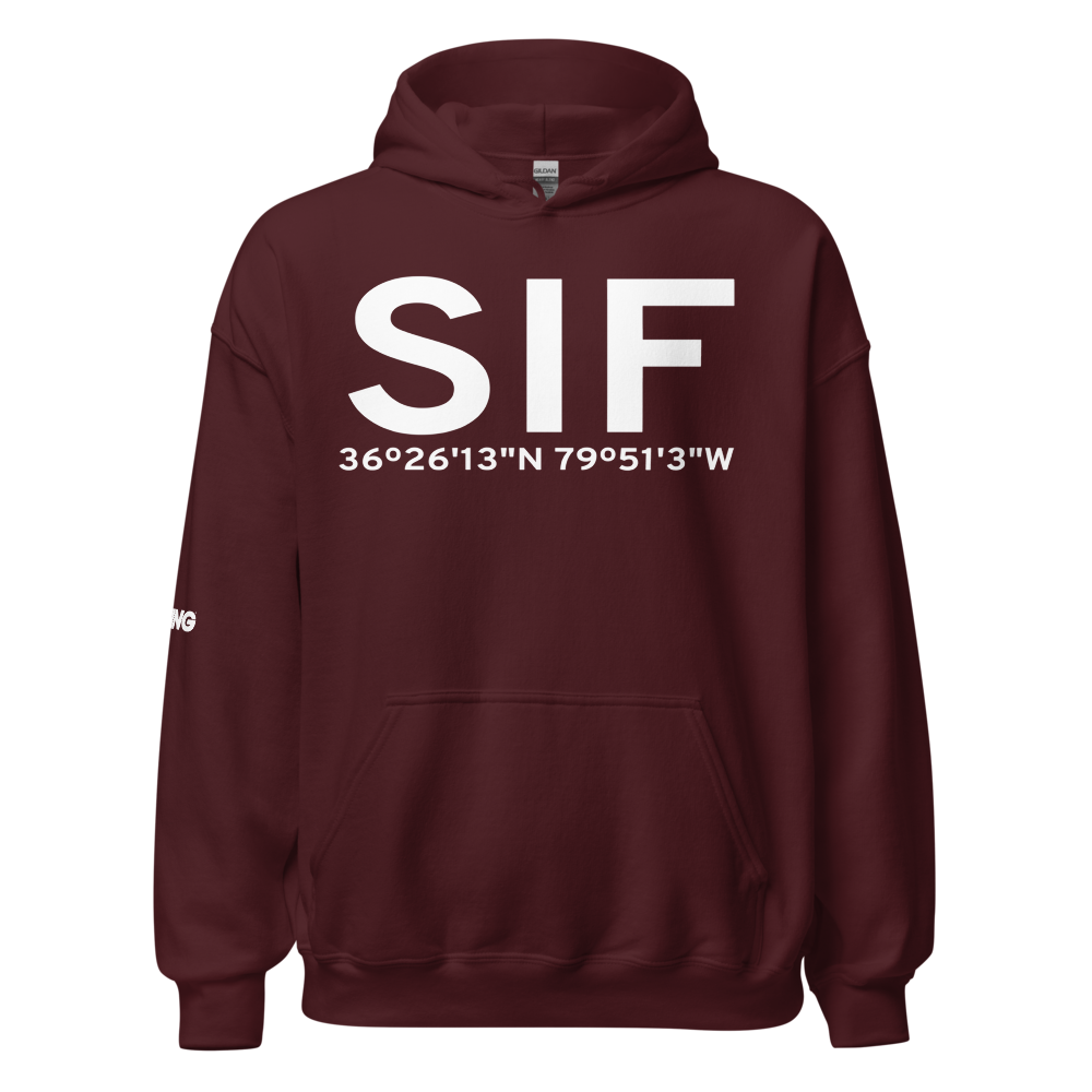Reidsville (KSIF) Airport Hoodie Sweatshirt 