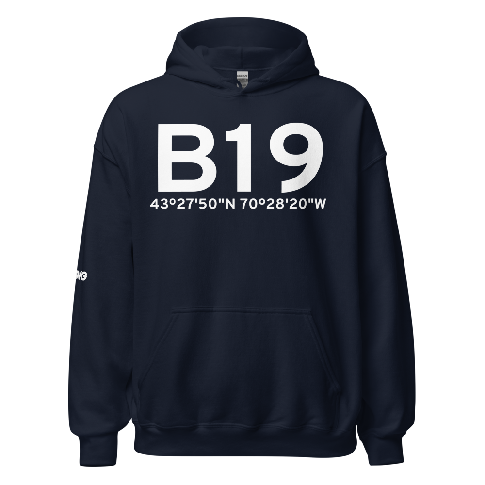 Biddeford (KB19) Airport Hoodie Sweatshirt 