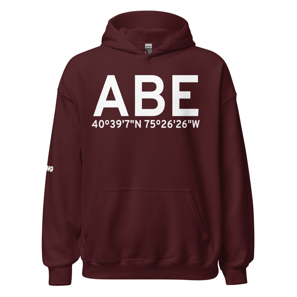 Allentown (KABE) Airport Hoodie Sweatshirt 