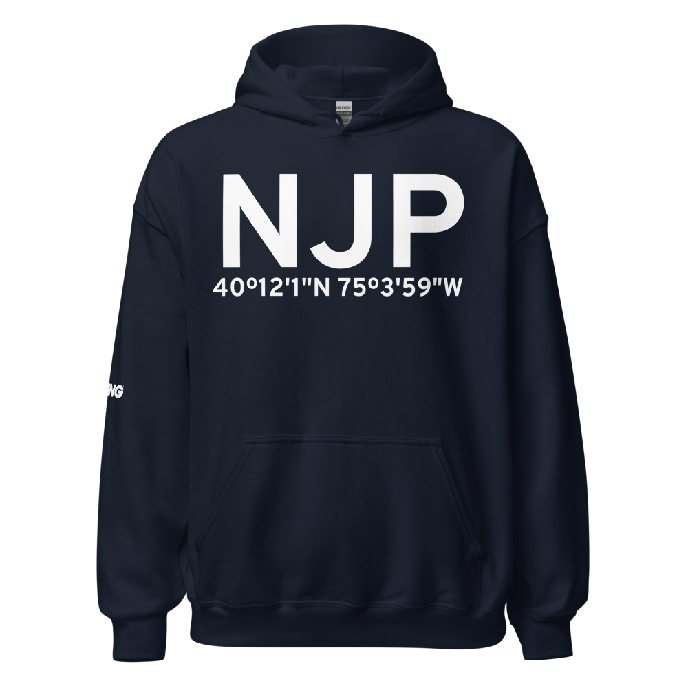 Philadelphia (KNJP) Airport Hoodie Sweatshirt 
