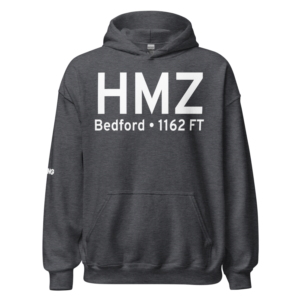 Bedford (KHMZ) Airport Hoodie Sweatshirt 