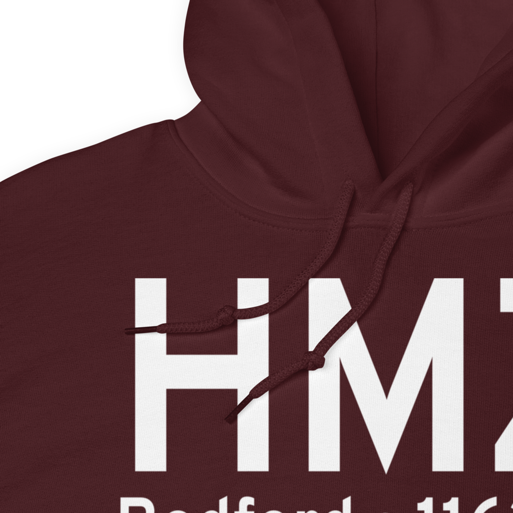 Bedford (KHMZ) Airport Hoodie Sweatshirt 