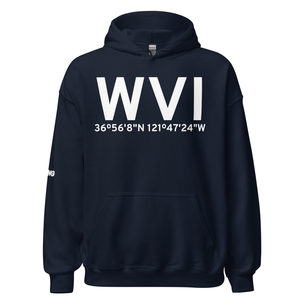 Watsonville (KWVI) Airport Hoodie Sweatshirt 