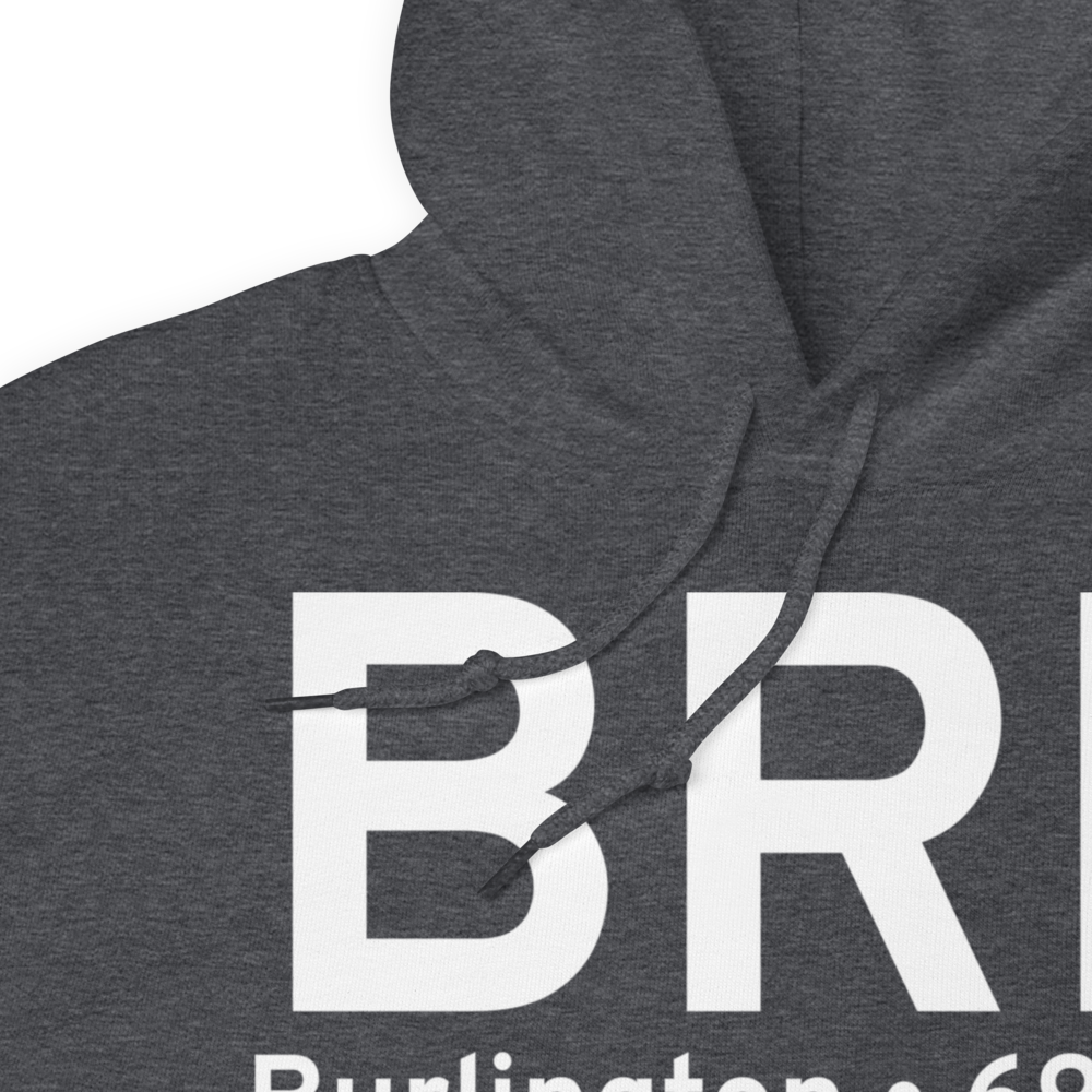 Burlington (KBRL) Airport Hoodie Sweatshirt 