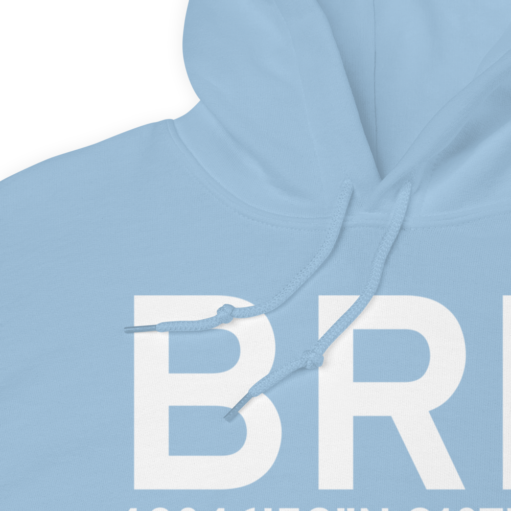 Burlington (KBRL) Airport Hoodie Sweatshirt 