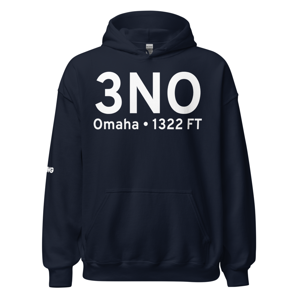 Omaha (3NO) Airport Hoodie Sweatshirt 