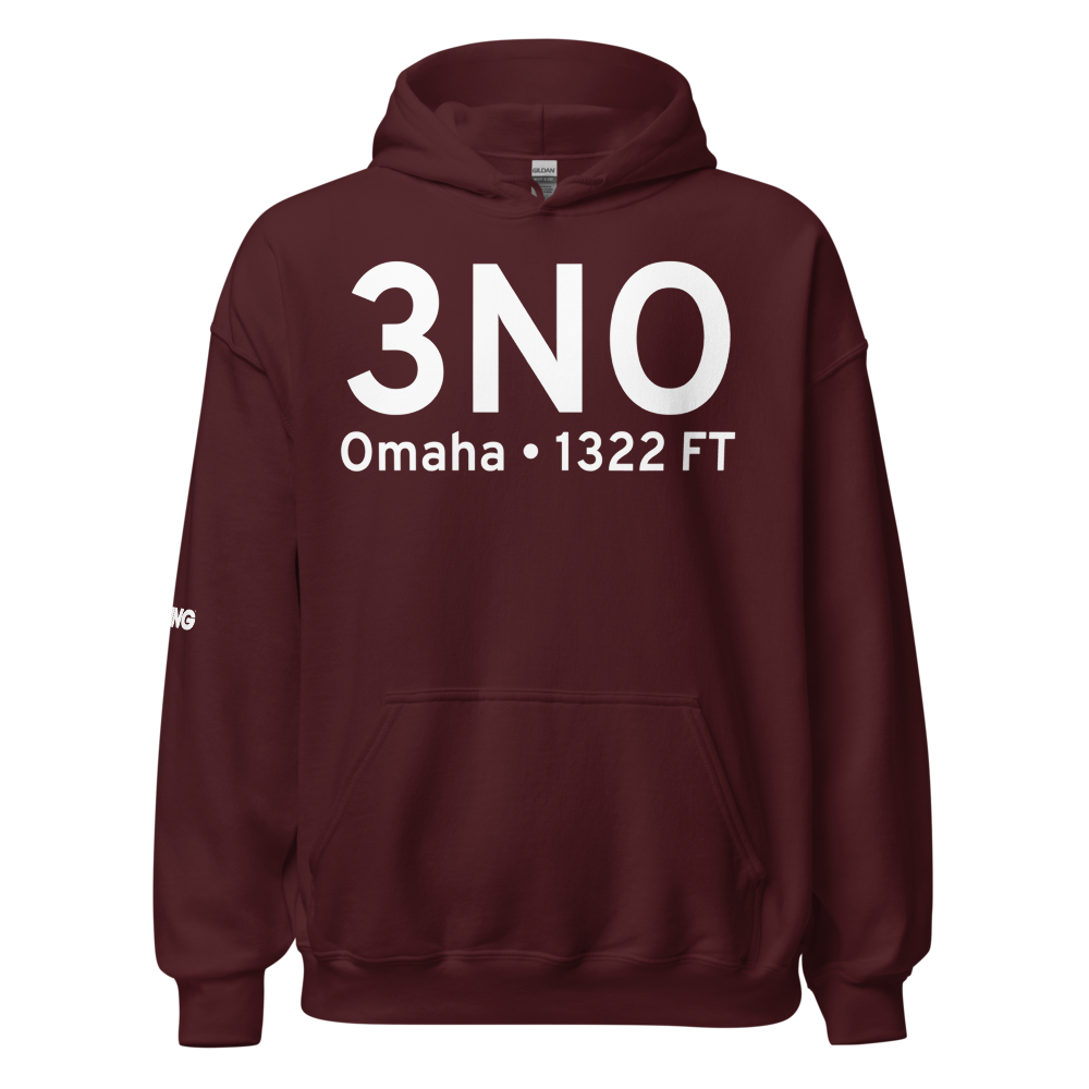 Omaha (3NO) Airport Hoodie Sweatshirt 