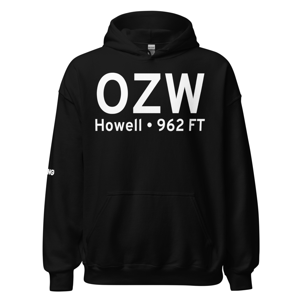 Howell (KOZW) Airport Hoodie Sweatshirt 
