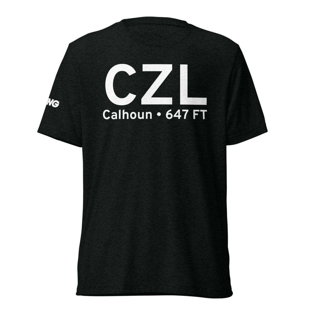 Calhoun (KCZL) Airport Tri-blend T-Shirt 