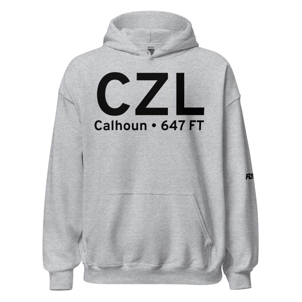 Calhoun (KCZL) Airport Hoodie Sweatshirt 