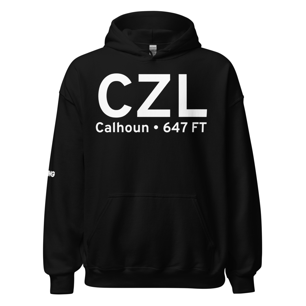 Calhoun (KCZL) Airport Hoodie Sweatshirt 