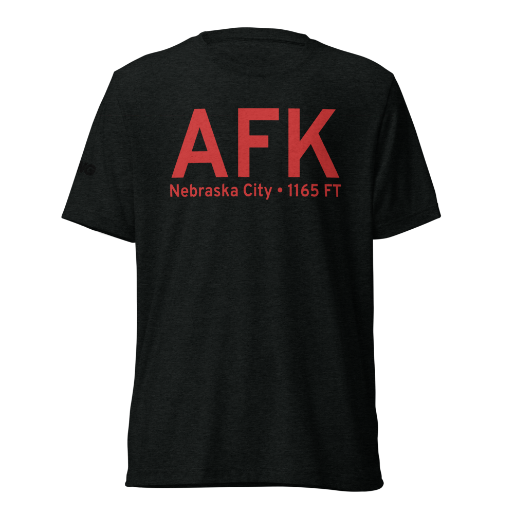 Nebraska City (KAFK) Airport Tri-blend T-Shirt 