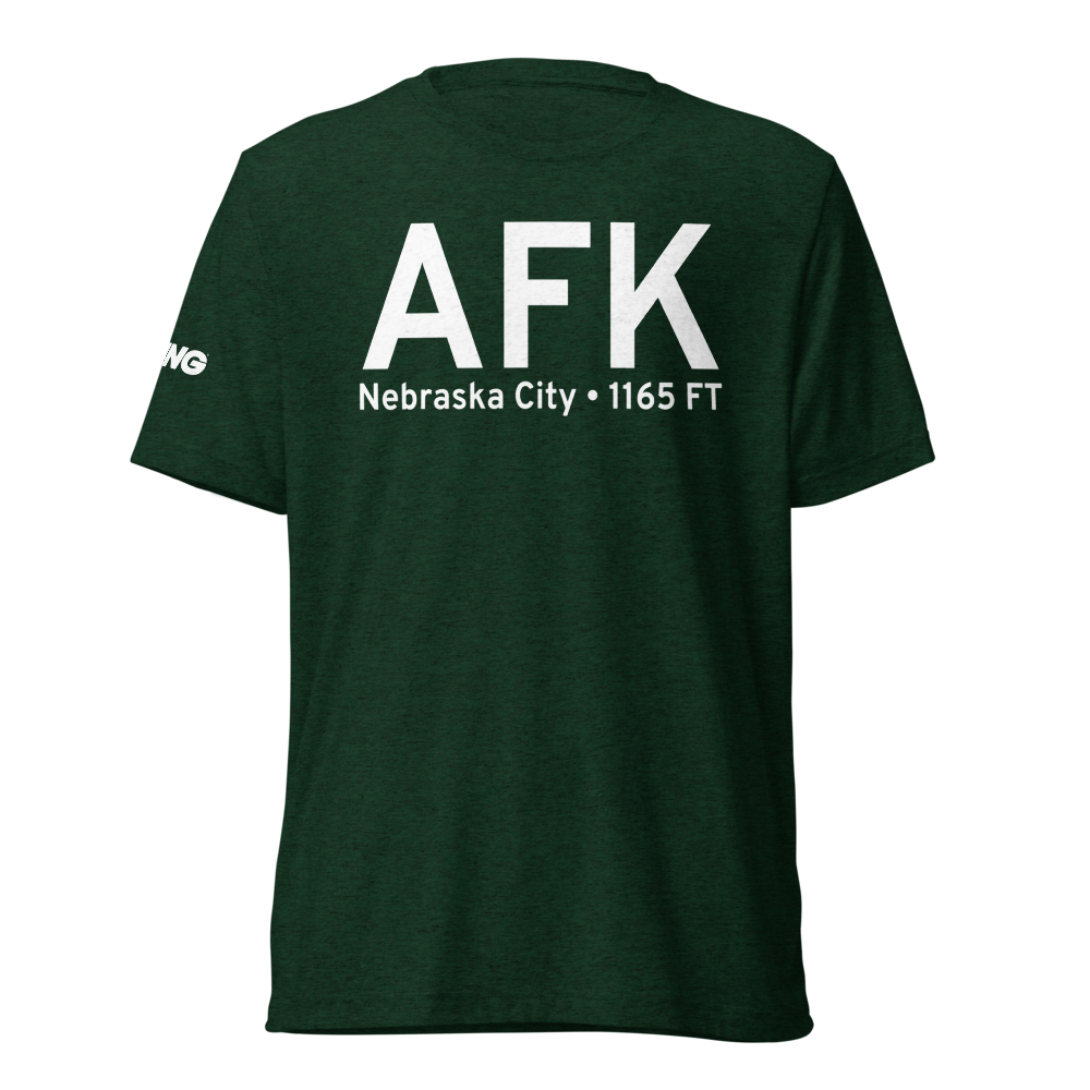 Nebraska City (KAFK) Airport Tri-blend T-Shirt 