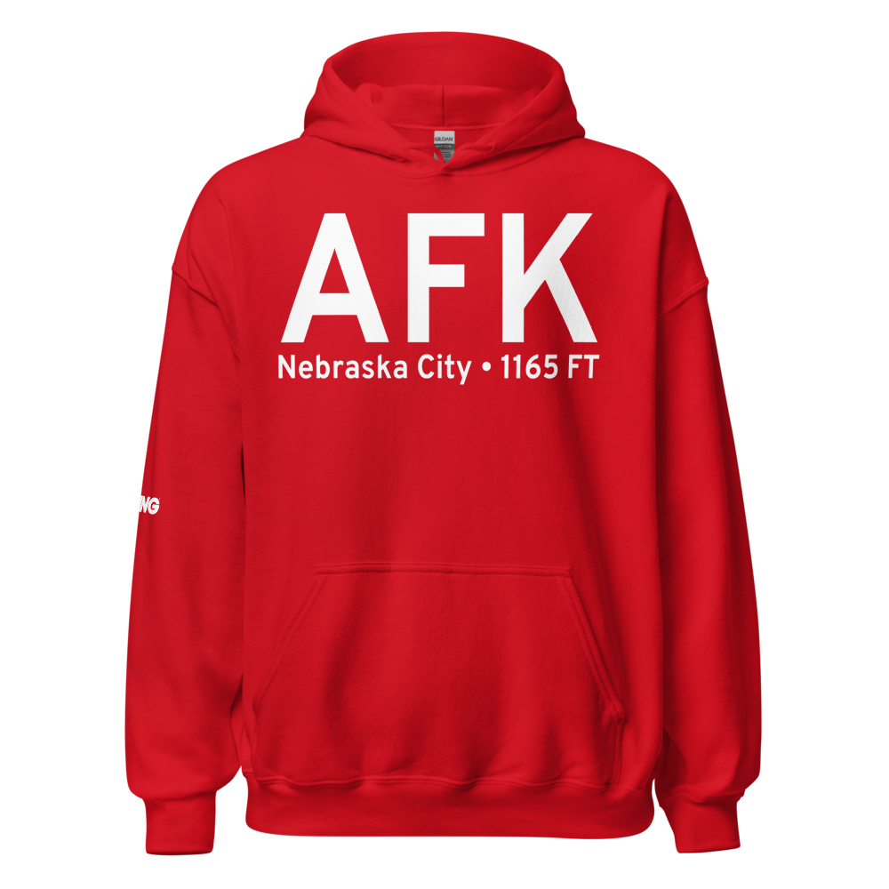 Nebraska City (KAFK) Airport Hoodie Sweatshirt 