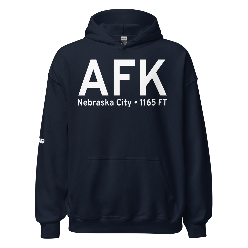 Nebraska City (KAFK) Airport Hoodie Sweatshirt 