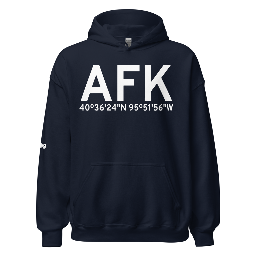 Nebraska City (KAFK) Airport Hoodie Sweatshirt 