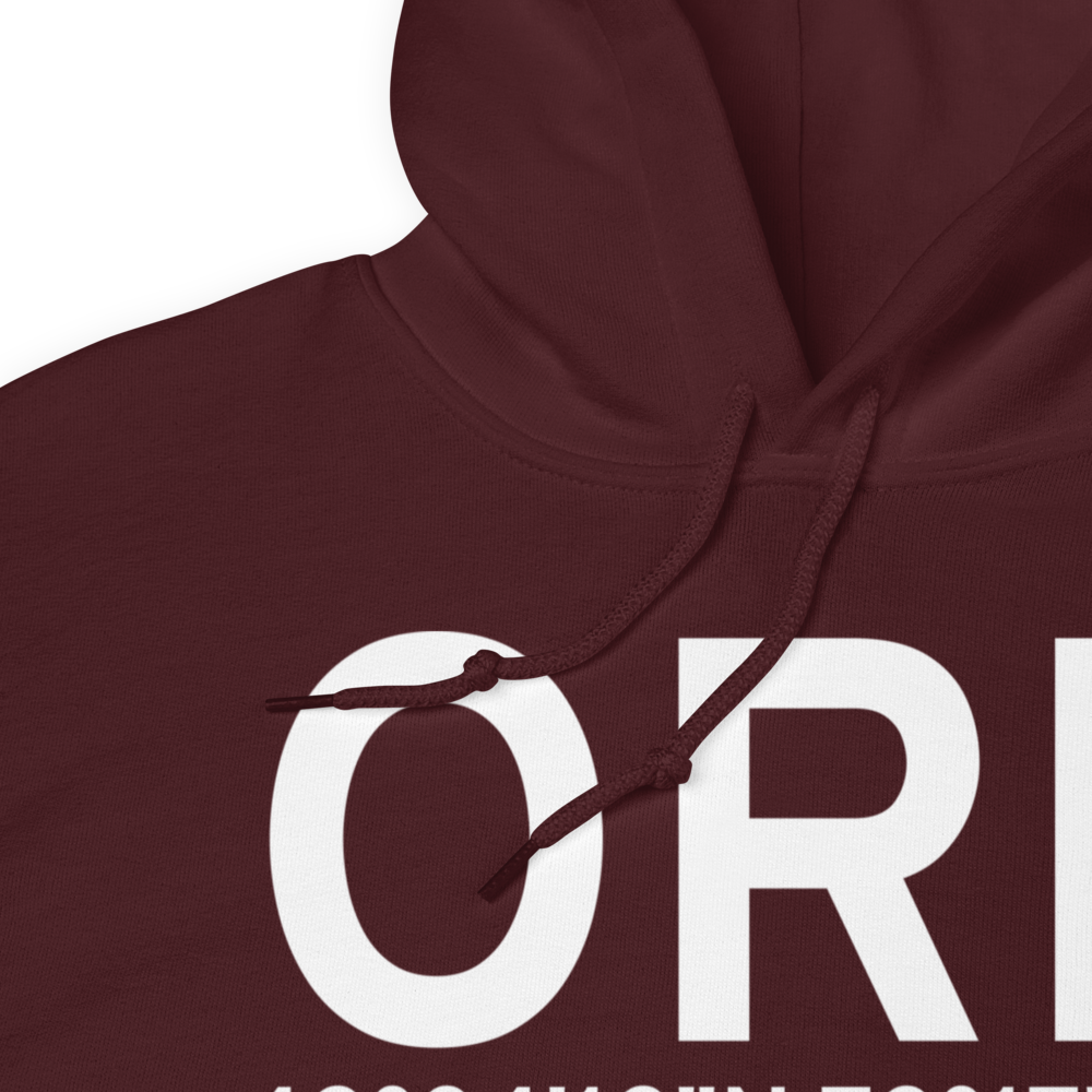 Orange (KORE) Airport Hoodie Sweatshirt 