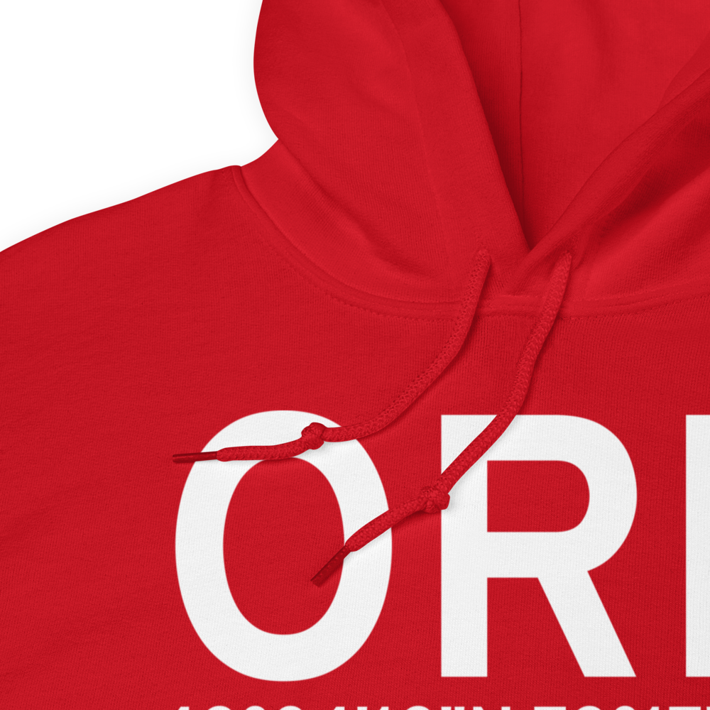 Orange (KORE) Airport Hoodie Sweatshirt 
