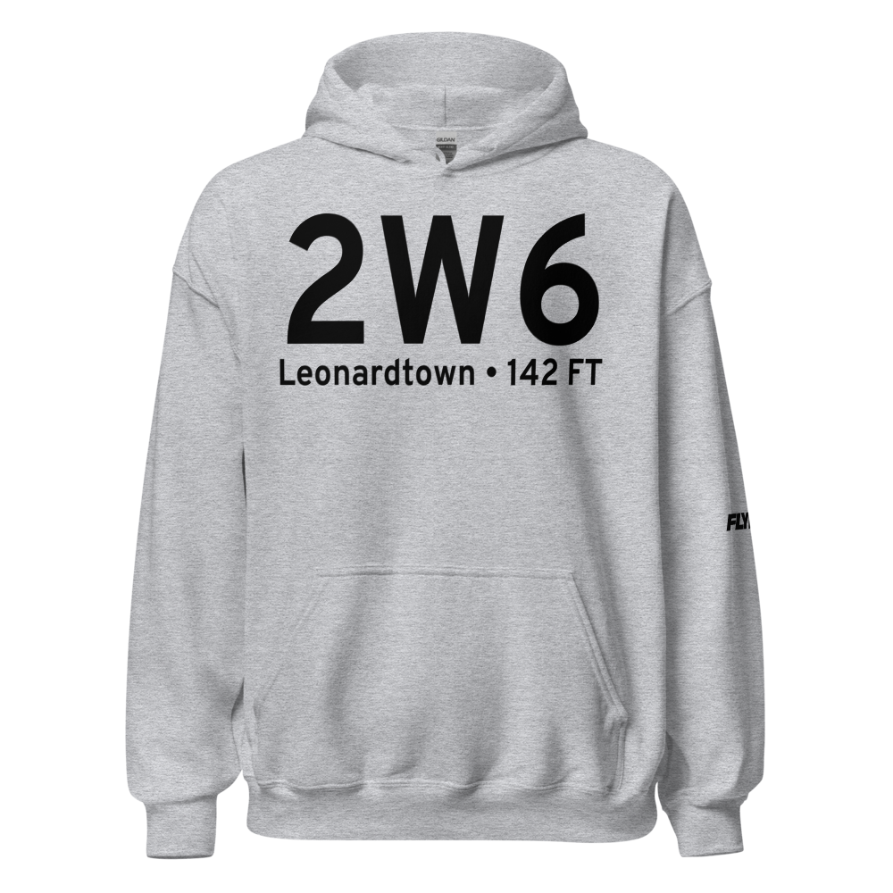 Leonardtown (K2W6) Airport Hoodie Sweatshirt 