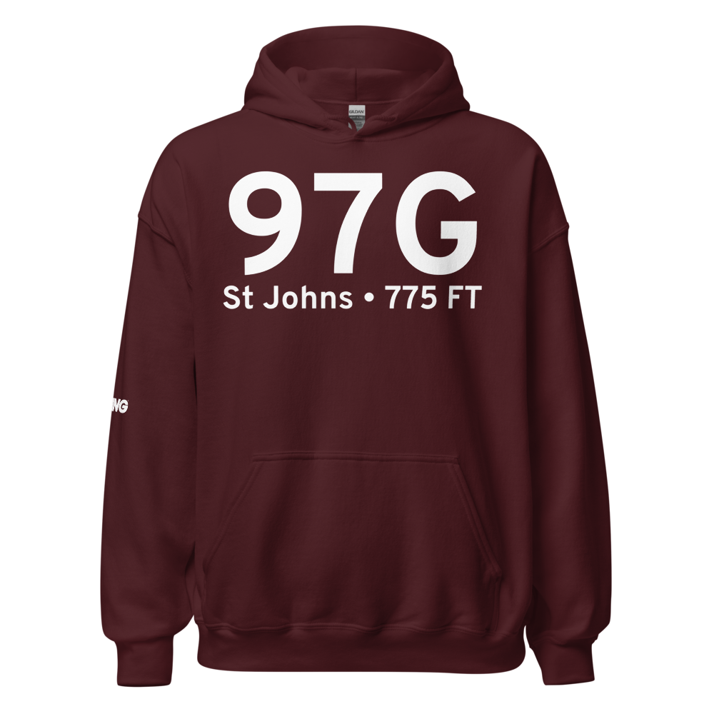St Johns (97G) Airport Hoodie Sweatshirt 