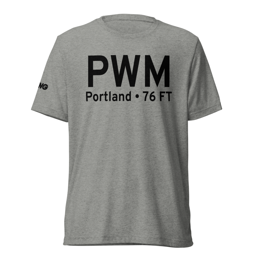 Portland (KPWM) Airport Tri-blend T-Shirt 