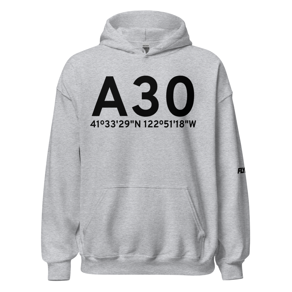 Fort Jones (KA30) Airport Hoodie Sweatshirt 