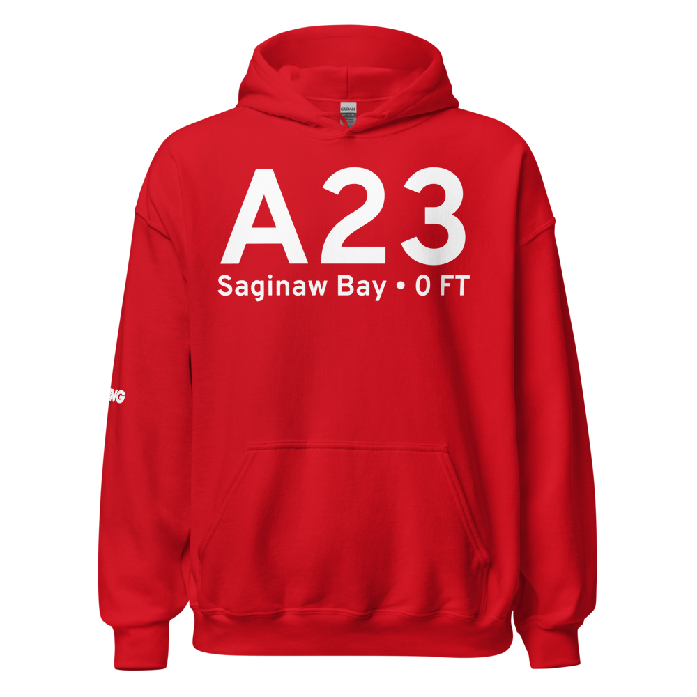 Saginaw Bay (A23) Airport Hoodie Sweatshirt 