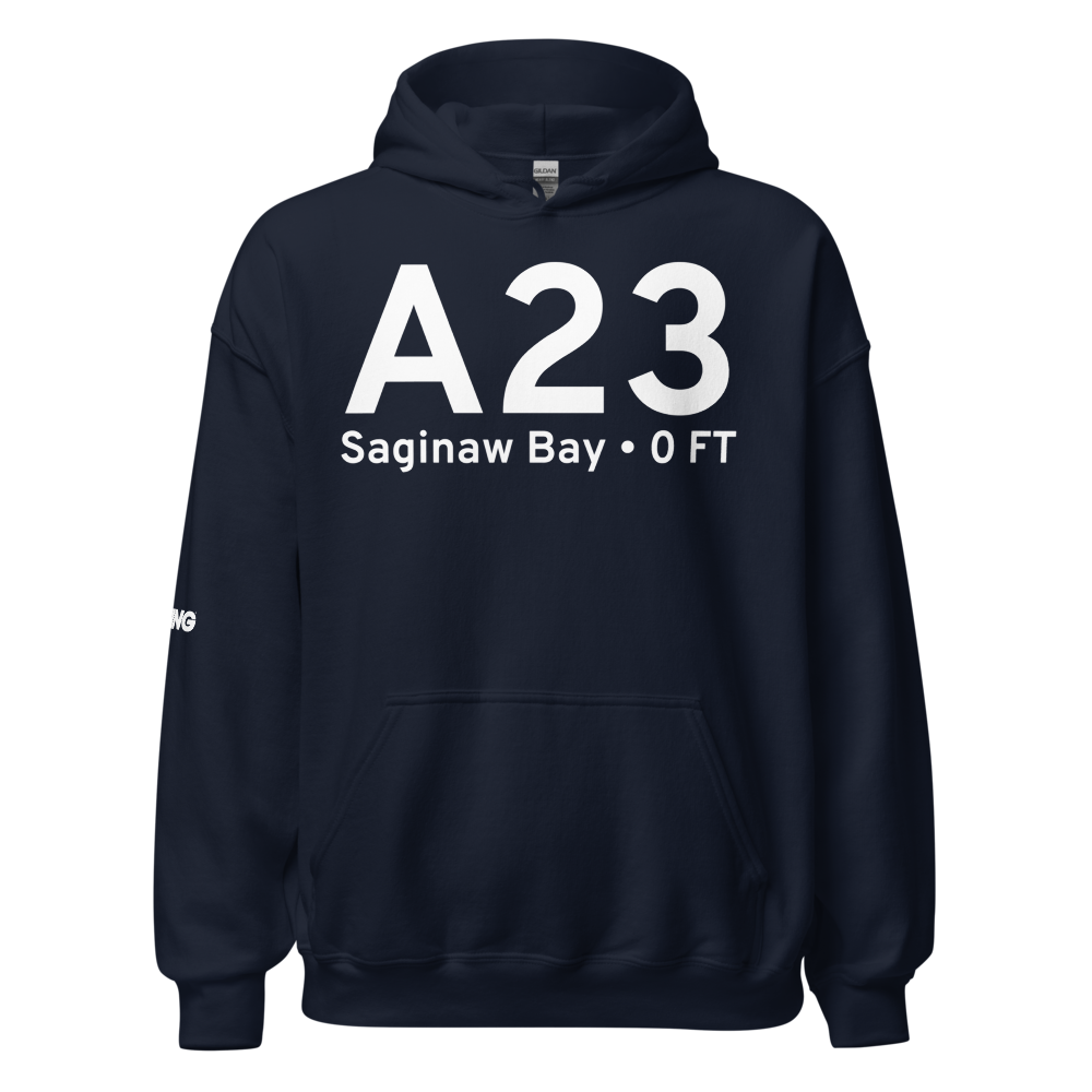 Saginaw Bay (A23) Airport Hoodie Sweatshirt 