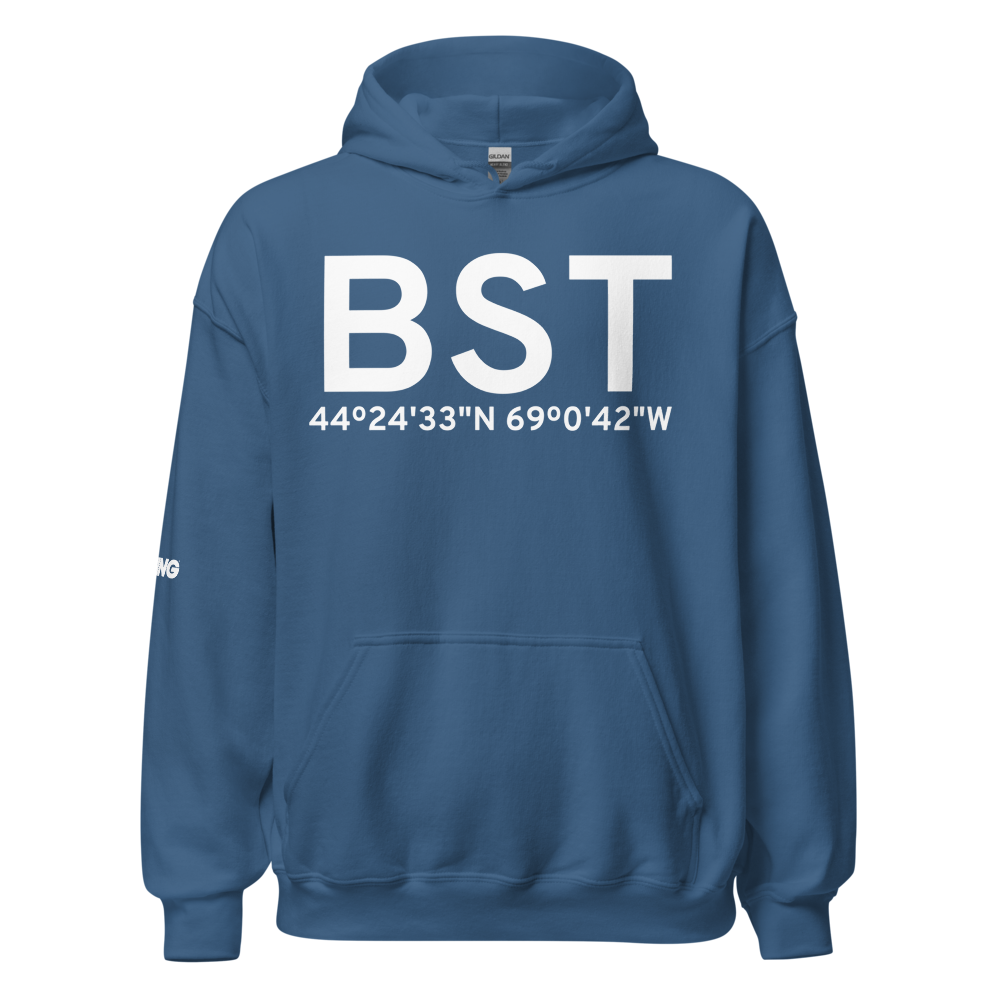 Belfast (KBST) Airport Hoodie Sweatshirt 