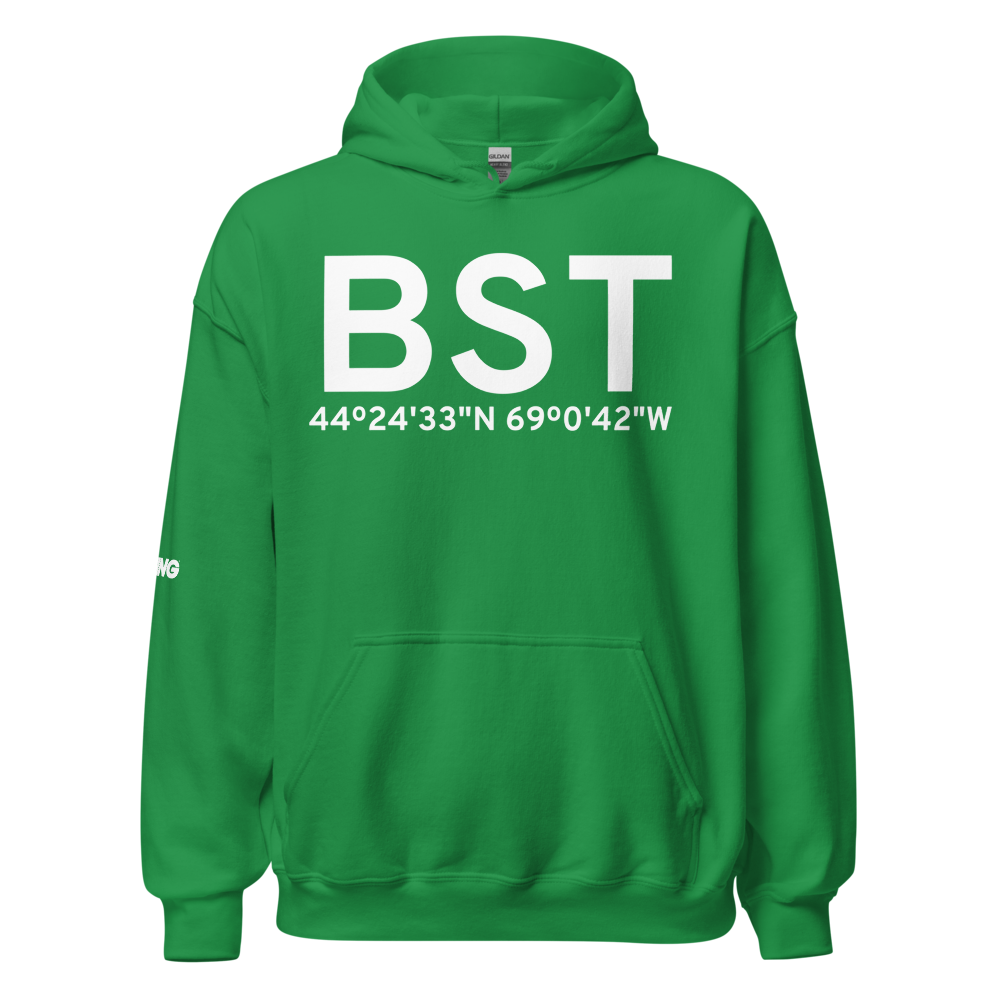 Belfast (KBST) Airport Hoodie Sweatshirt 