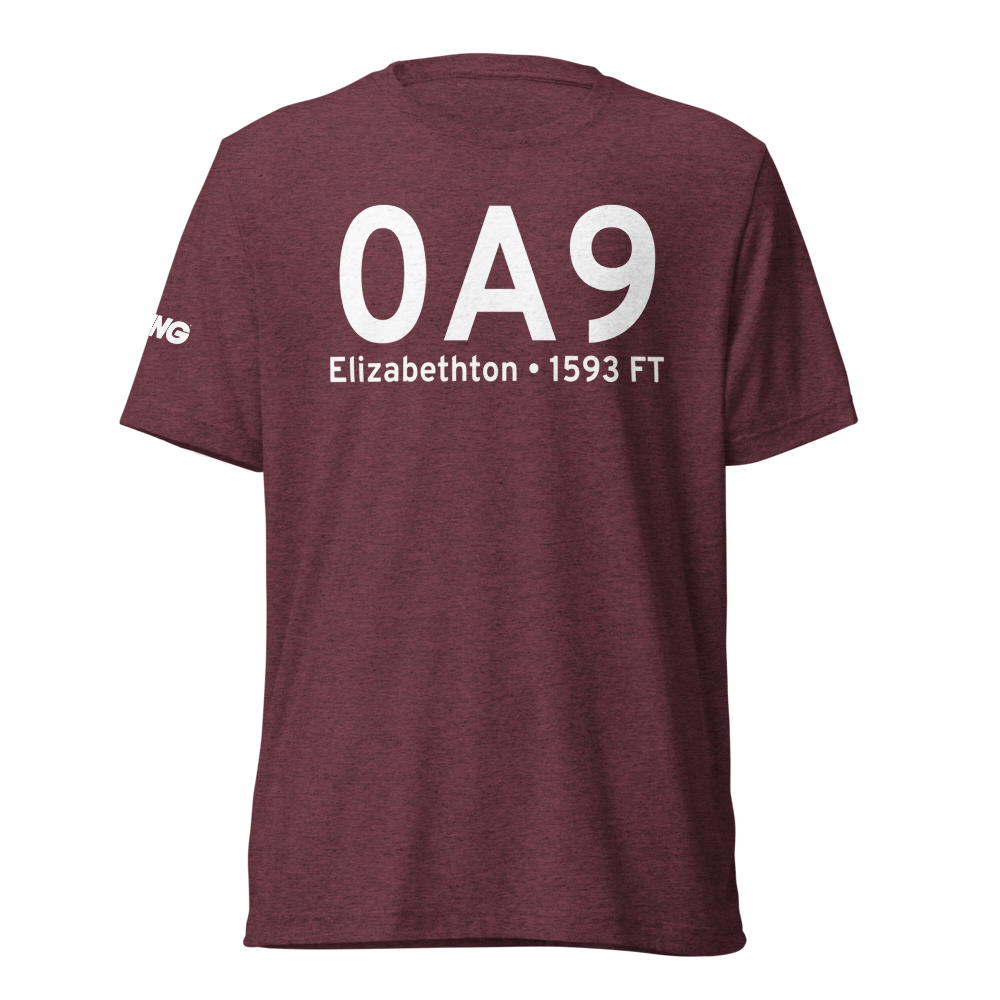 Elizabethton (K0A9) Airport Tri-blend T-Shirt 