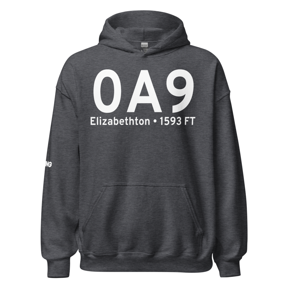 Elizabethton (K0A9) Airport Hoodie Sweatshirt 