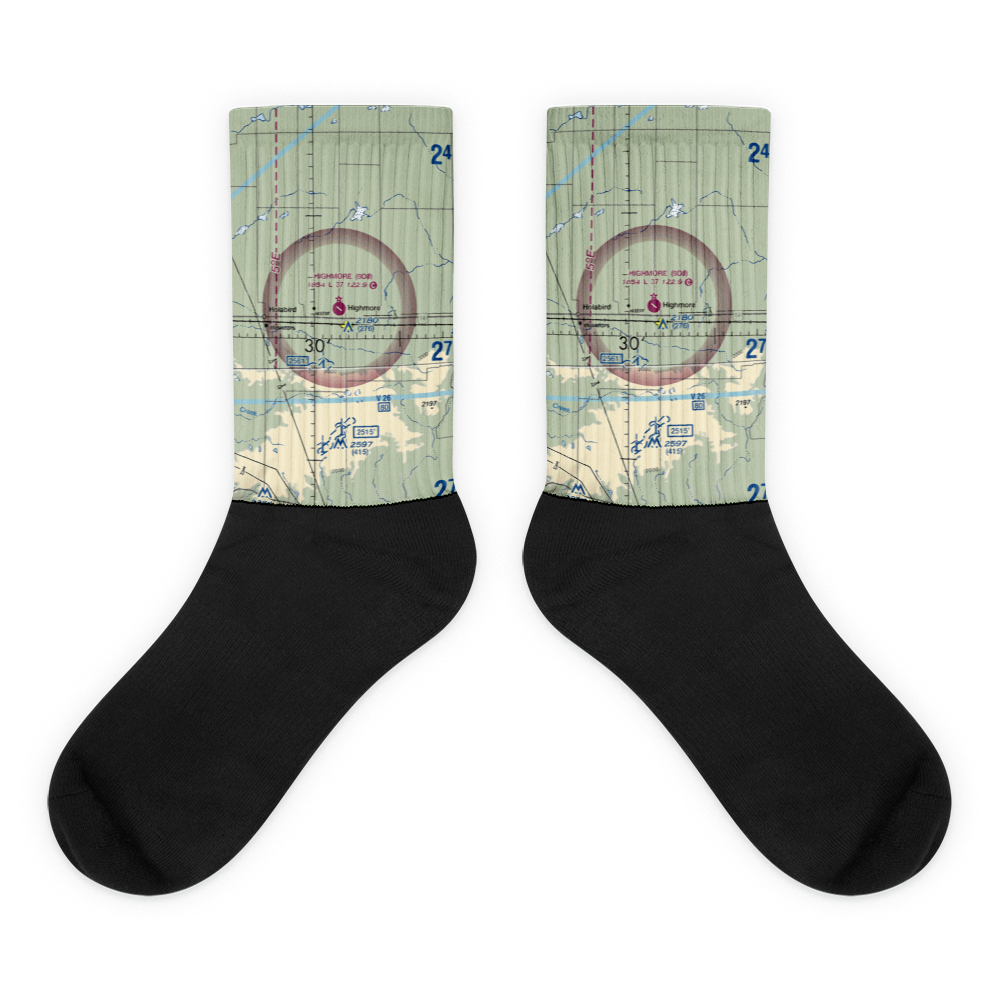 Highmore Municipal Airport (9D0) VFR Sectional Socks 