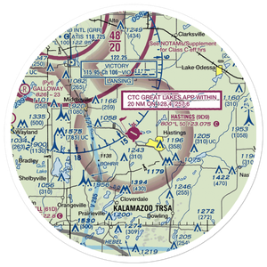 Hastings Airport (9D9) VFR Sectional Sticker (30 mile)