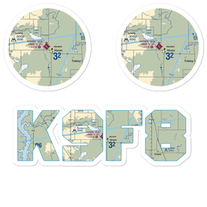 Hoven Municipal Airport (9F8) VFR Sectional Sticker Pack