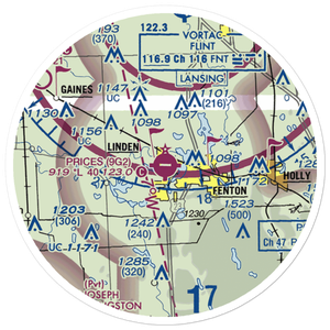 Prices Airport (9G2) VFR Sectional Sticker (20 mile)