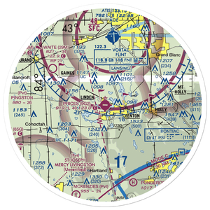 Prices Airport (9G2) VFR Sectional Sticker (30 mile)