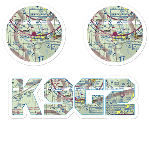 Prices Airport (9G2) VFR Sectional Sticker Pack