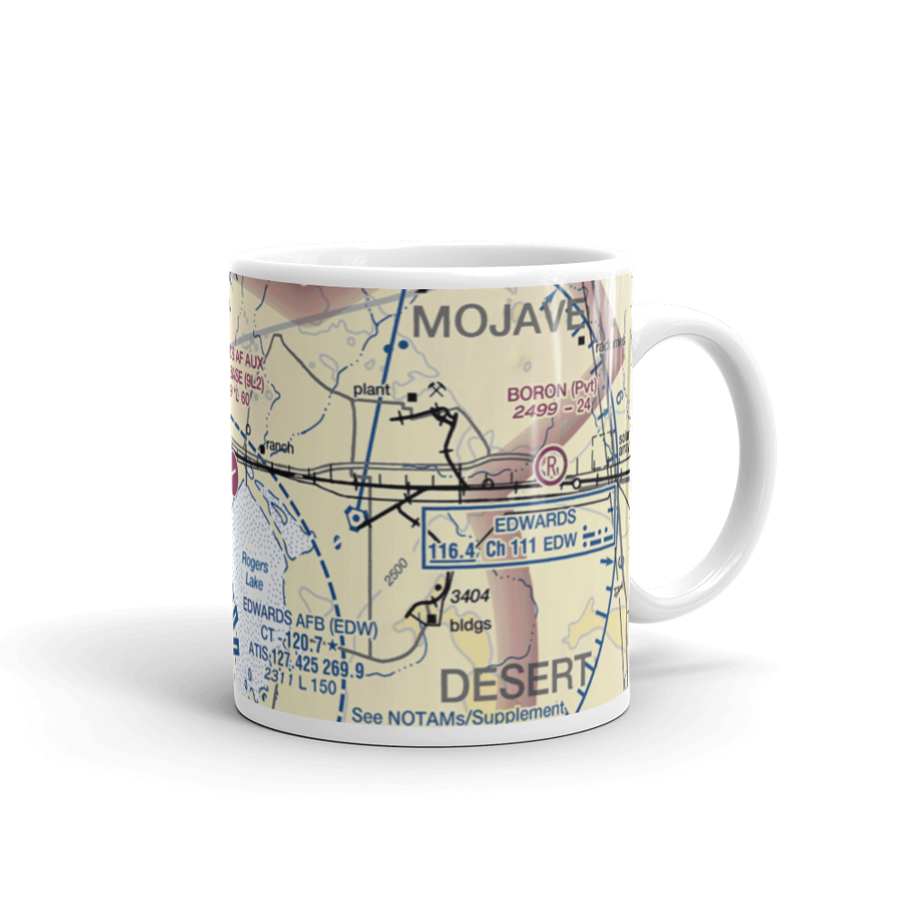 Edwards Af Aux North Base Airport (9L2) VFR Sectional  Mug 