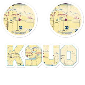 Turner Airport (9U0) VFR Sectional Sticker Pack