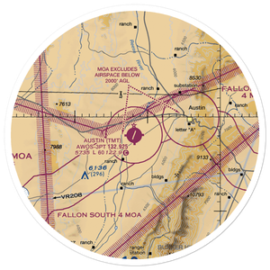 Austin Airport (TMT) VFR Sectional Sticker (30 mile)