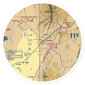 Currant Ranch Airport (9U7) VFR Sectional Sticker (30 mile)